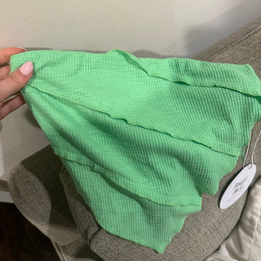 Princess Polly Sylvia strapless top green